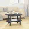 Image de Table Basse Gris 80x45x45 Cm Bois Massif De Pin Vidaxl