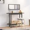 Image de vidaXL Table console Gris 110x40x80 cm Bois massif de pin 822299