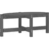 Image de Table Basse Gris 87x48x35 Cm Bois Massif De Pin Vidaxl