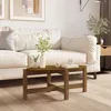 Image de vidaXL Table basse Marron miel 87x48x35 cm Bois massif de pin 822325