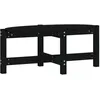 Image de Table Basse Noir 87x48x35 Cm Bois Massif De Pin Vidaxl