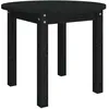 Image de Table Basse Noir Ø 55x45 Cm Bois Massif De Pin Vidaxl
