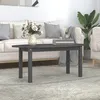 Image de Table Basse Gris 110x55x45 Cm Bois Massif De Pin Vidaxl