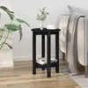 Image de Table Basse Noir Ø 40x60 Cm Bois Massif De Pin Vidaxl