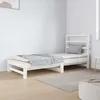 Image de Lit Coulissant Sans Matelas Blanc 2x(90x190) Cm Vidaxl