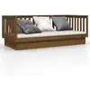 Image de Lit De Jour Sans Matelas Marron Miel 80x200 Cm Bois Pin Massif Vidaxl