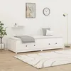 Image de vidaXL Lit de Jour Adulte Canapé-lit Lit dInvité Canapé Meuble de Salle de Séjour Chambre Intérieur Blanc 80x200 cm 821585