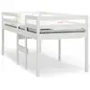 Image de Lit Haut Sans Matelas Blanc 90x200 Cm Bois De Pin Massif Vidaxl