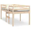 Image de Vidaxl lit haut sans matelas 90x190 cm bois de pin massif