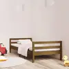 Image de Cadre De Lit Sans Matelas Marron Miel 75x190 Cm Bois Pin Massif Vidaxl