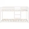Image de Vidaxl lit superposé sans matelas blanc 80x200 cm bois de pin massif