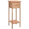 Image de Table D'appoint Avec Tiroir 25x25x60 Cm Bois Massif De Noyer Vidaxl