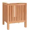 Image de Vidaxl tabouret de salle de bain 40,5x40x52 cm bois massif de noyer