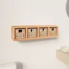 Image de Étagère Murale Avec Paniers 62x18x16 Cm Bois Massif De Noyer Vidaxl
