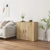 Image de 816563 vidaXL Buffet Chêne sonoma 80x33x70 cm Bois dingénierie