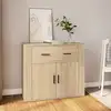Image de Buffet Chêne Sonoma 80x33x70 Cm Bois D'ingénierie Vidaxl