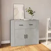 Image de Buffet Gris Béton 80x33x70 Cm Bois D'ingénierie Vidaxl