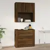 Image de Armoire Murale Chêne Marron 80x33x80 Cm Bois D'ingénierie Vidaxl