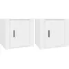 Image de Tables De Chevet 2 Pcs Blanc 50x39x47 Cm Vidaxl