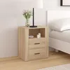 Image de Table De Chevet Chêne Sonoma 50x36x60 Cm Bois D'ingénierie Vidaxl