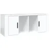 Image de Meuble Tv Blanc Brillant 100x35x40 Cm Bois D'ingénierie Vidaxl
