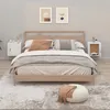 Image de Tables De Chevet Murales 2 Pcs Blanc Brillant 50x30x47 Cm Vidaxl