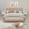 Image de Tables De Chevet Murales 2 Pcs Blanc 50x36x40 Cm Vidaxl