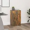 Image de Buffet Chêne Fumé 40x33x70 Cm Bois D'ingénierie Vidaxl