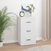 Image de 819420 vidaXL Buffet Blanc 40x33x70 cm Bois dingénierie