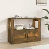Image de Buffet Chêne Fumé 80x30x60 Cm Bois D'ingénierie Vidaxl