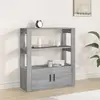 Image de Buffet Sonoma Gris 80x30x90 Cm Bois D'ingénierie Vidaxl