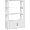 Image de Buffet Blanc 80x30x119,5 Cm Bois D'ingénierie Vidaxl