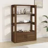 Image de Buffet Chêne Marron 80x30x119,5 Cm Bois D'ingénierie Vidaxl