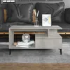 Image de Table Basse Gris Béton 90x49x45 Cm Bois D'ingénierie Vidaxl