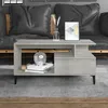Image de 819624 vidaXL Table basse Gris béton 90x49x45 cm Bois dingénierie