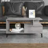 Image de Table Basse Sonoma Gris 90x49x45 Cm Bois D'ingénierie Vidaxl