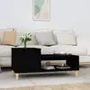 Image de Table Basse Noir 100x50x45 Cm Bois D'ingénierie Vidaxl