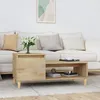 Image de Table Basse Chêne Sonoma 100x50x45 Cm Bois D'ingénierie Vidaxl