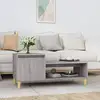 Image de Table Basse Sonoma Gris 100x50x45 Cm Bois D'ingénierie Vidaxl