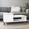 Image de vidaXL Table basse Blanc 100x50x45 cm Bois dingénierie 821132