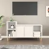 Image de vidaXL Meuble TV Blanc 100x35x55 cm Bois dingénierie 821172