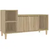 Image de Meuble Tv Chêne Sonoma 100x35x55 Cm Bois D'ingénierie Vidaxl