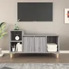 Image de Meuble Tv Sonoma Gris 100x35x55 Cm Bois D'ingénierie Vidaxl