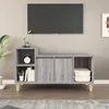 Image de vidaXL Meuble TV Sonoma gris 100x35x55 cm Bois dingénierie 821178