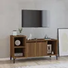 Image de Meuble Tv Chêne Marron 100x35x55 Cm Bois D'ingénierie Vidaxl