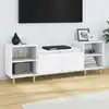 Image de Meuble Tv Blanc 160x35x55 Cm Bois D'ingénierie Vidaxl