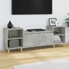 Image de 821192 vidaXL Meuble TV Gris béton 160x35x55 cm Bois dingénierie