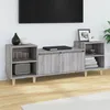 Image de Meuble Tv Sonoma Gris 160x35x55 Cm Bois D'ingénierie Vidaxl