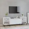 Image de Meuble Tv Blanc 160x35x55 Cm Bois D'ingénierie Vidaxl