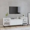 Image de 821196 vidaXL Meuble TV Blanc 160x35x55 cm Bois dingénierie